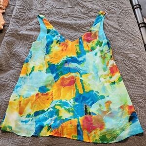 Show Me Your MuMu Colorful Abstract Mini Dress.